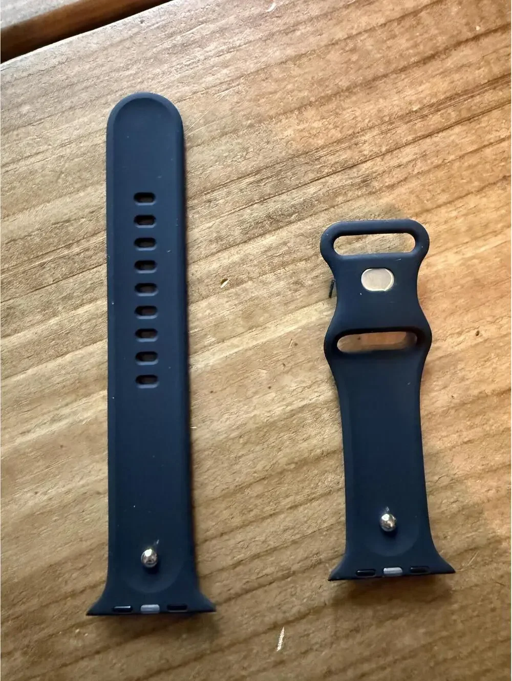 Black Silicone Apple Watch Band with Decorative Gold Crown